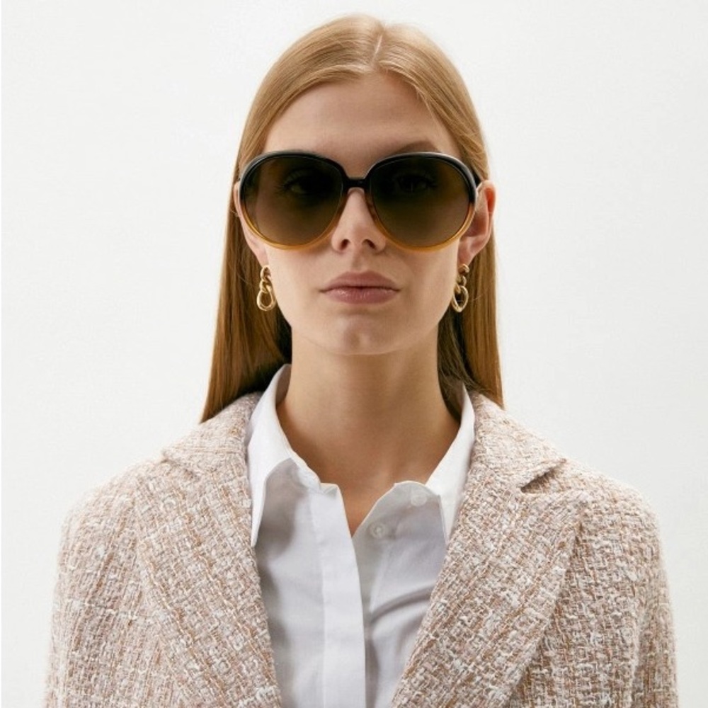 GIVENCHY HAVANA/BROWN GRADIENT ROUND SUNGLASSES GV 7180/S